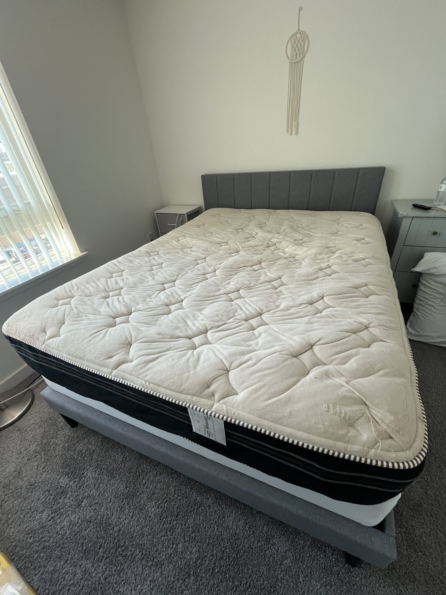 Moving Sale - Gray Bed Frame Size Queen