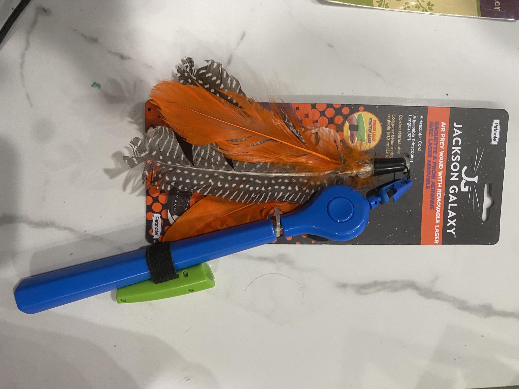 Jackson Galaxy Spot Laser and Feather Teaser Wand Cat Toy