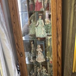 Corner Shelf With Dolls 