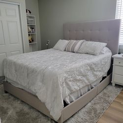 Queen Bed Frame and Headboard