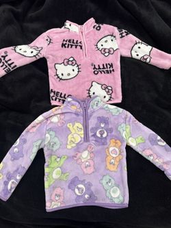 Hello kitty & Care bear toddler girl sweaters