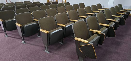 Commercial Auditorium/Theater Chairs – Heavy-Duty Fixed Seating