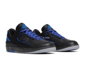 Brand New Nike Air Jordan 2 Retro Low x Off-White Black Varsity Royal Size 10 Men’s 