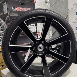 24” ASANTI Wheels Inch Ford F150 Expedition Wheels Rims Tires