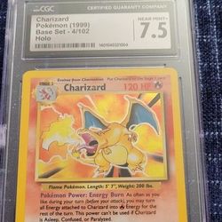 Charizard Base Unlimited CGC 7.5