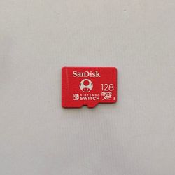 Nintendo SanDisk 128 GB Micro SD memory card TESTED 
