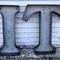 Vintage Metal Channel Letters