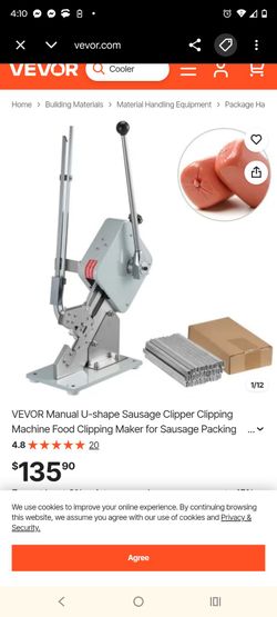 Commercial sausage clipper