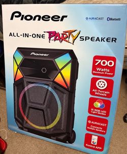 Pioneer Ultimate 700 Watt Party Speaker - LED Lights, Microphone, Stand, FM, Bluetooth