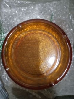 Vintage Amber Ashtray
