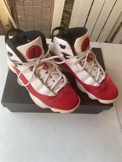 Jordan 6 Rings White Red Sneakers