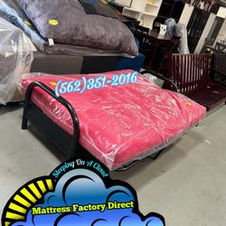 Red Sofa Couch Futon New Bed Cama Bonita 