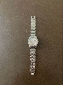 Geneva ladies Rose Gold dash tone quartz watch