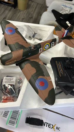 VOLANTEXR Brushless RC Plane 4 Channel, Spitfire 500mm RC Airplane