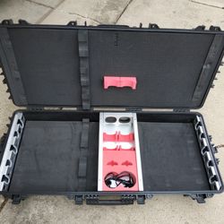 Double Tactical Rifle Rolling Hard Case! Archery, Golf Clubs! Air/Waterproof!