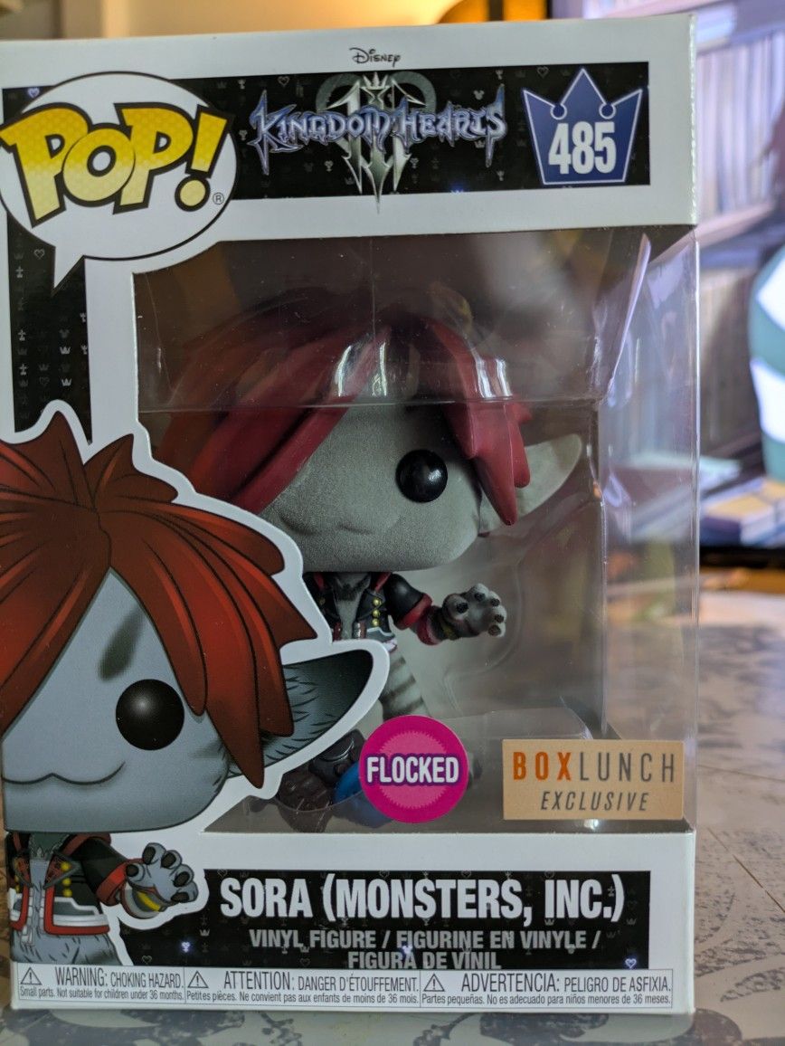 Sora (Monsters Inc) (Flocked) Funko Pop - Kingdom Hearts 3 Boxlunch Exclusive