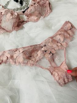 Victoria Secret LUX Collection Embroidered Floral Thing