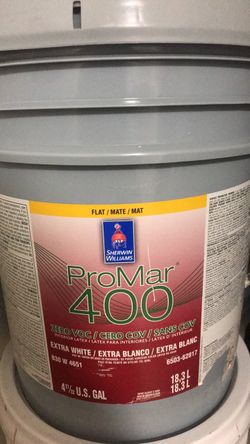 5 gallon paint (Interior)white flat