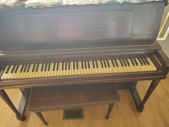 Vintage Piano with bench