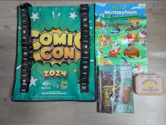 Various San Diego Comic Con Swag