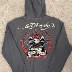 DON • ED HARDY Designs Sweatshirt Hoodie Zip