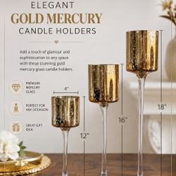 Gold Candle Holders 