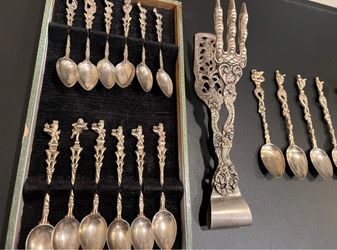 Vintage Italy silver plated spoons