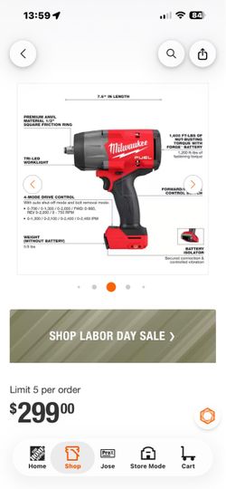 Milwaukee FUEL 1/2" Impact Wrench