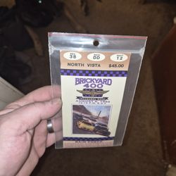 Year One Brickyard Ticket Stub