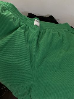 Green corduroy Pants Shein Plus