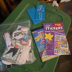 FREE - TEACHER / HOMESCHOOL ALERT - Stickers, Bulletin Board Items, and Stencils