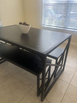 Dining Table With Benches
