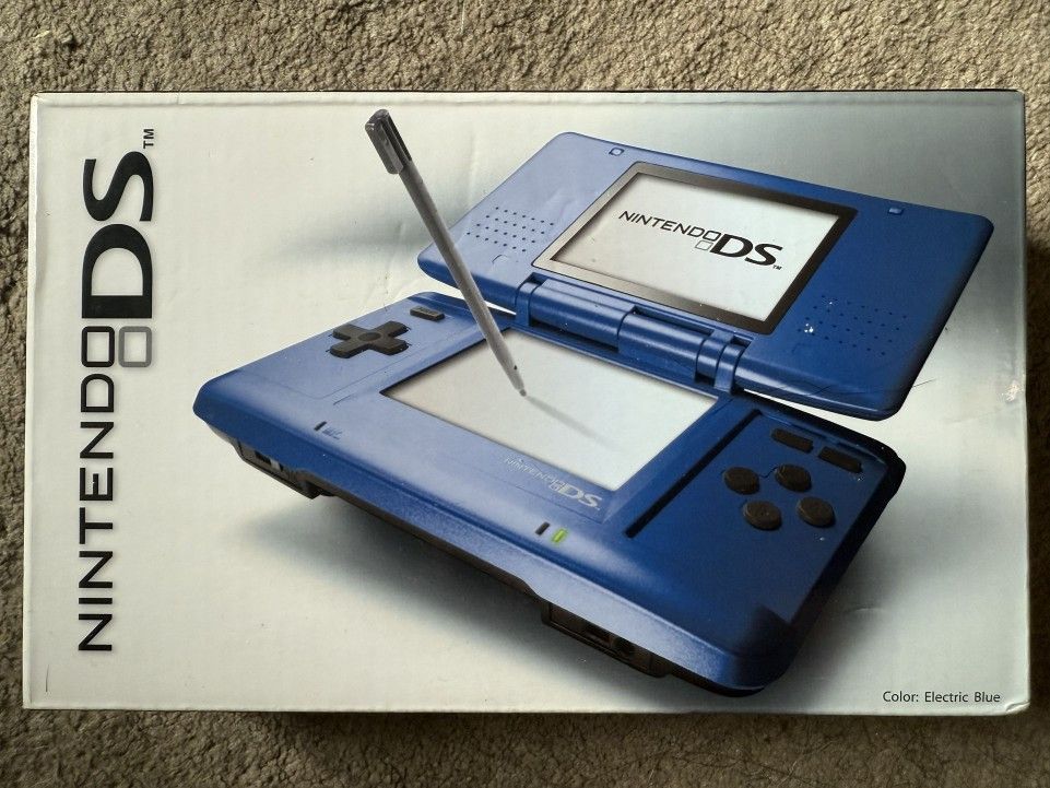 NEW Nintendo DS Original Electric Blue Console NTR-001 SEALED SELL/TRADE
