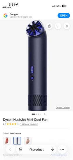 Dyson HushJet Mini Cool Fan