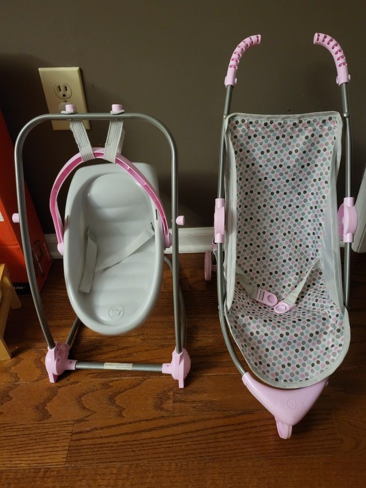 Doll Stroller & Swing