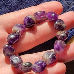 Beautiful Natural Amethyst Bracelet [6-7.5"] 