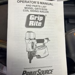 Grip Rite coil siding nailer 