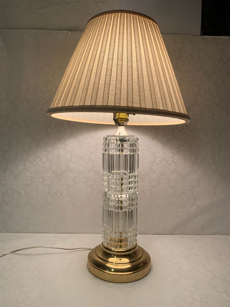 Vintage Crystal Handcut Hollywood Regency