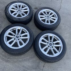 4 - 205/55r17 5x120 5x4.72 Mini Cooper Countryman Bwm Wheels Rims Good Tires!