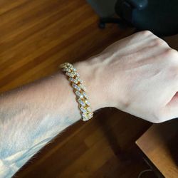 14k Gold Plated Miami Cuban Link Bracelet