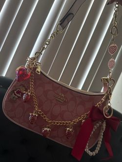 Pink Coach Teri Shoulder Bag