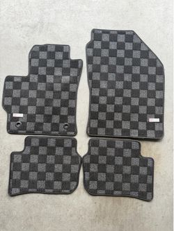 Checkered mats GR Corolla