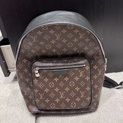 Louis Vuitton Josh Backpack Brown Canvas