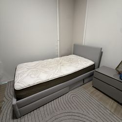 Twin Bed From Ikea With Mattress 