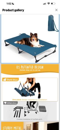 Dog cot for large dog