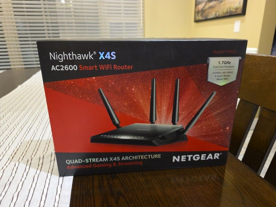 NETGEAR Nighthawk X4S AC2600 Model R7800 Dual-Band WIFI Router Tested Working
