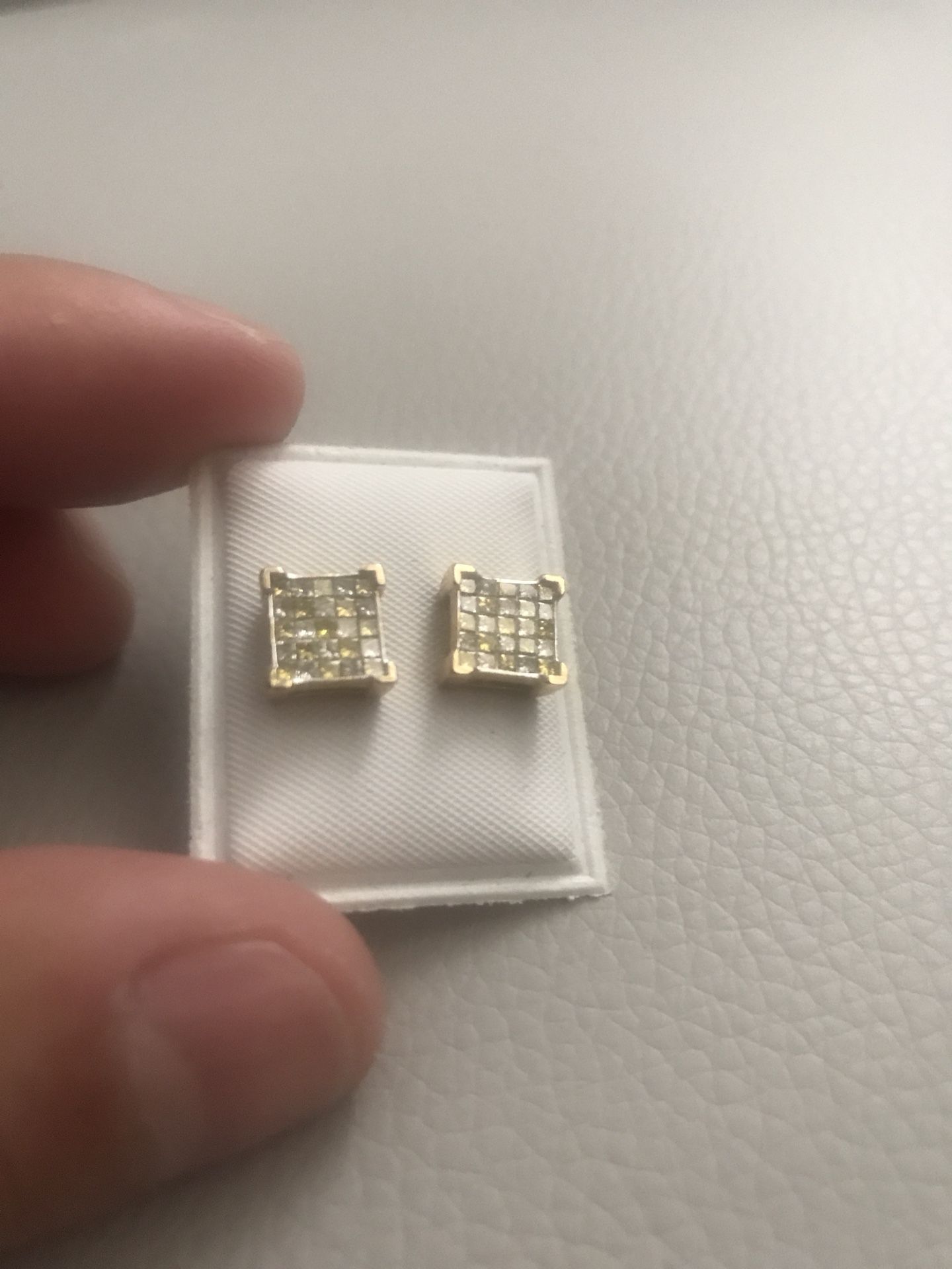 Diamonds Earrings Yellow Gold 14kt