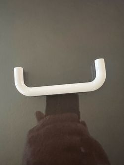 4” cabinet door poles white