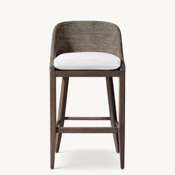 3 Restoration Hardware Marisol Slope Arm Counter Stools