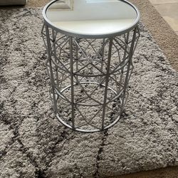Silver, Modern  End Table